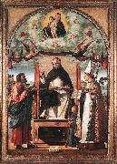 St Thomas in Glory between St Mark and St Louis of Toulouse dfg CARPACCIO, Vittore